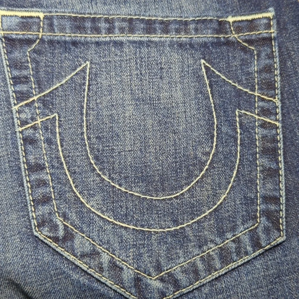 True Religion Ricky Straight Jeans Medium Wash 100% Cotton Men's Size 32x30